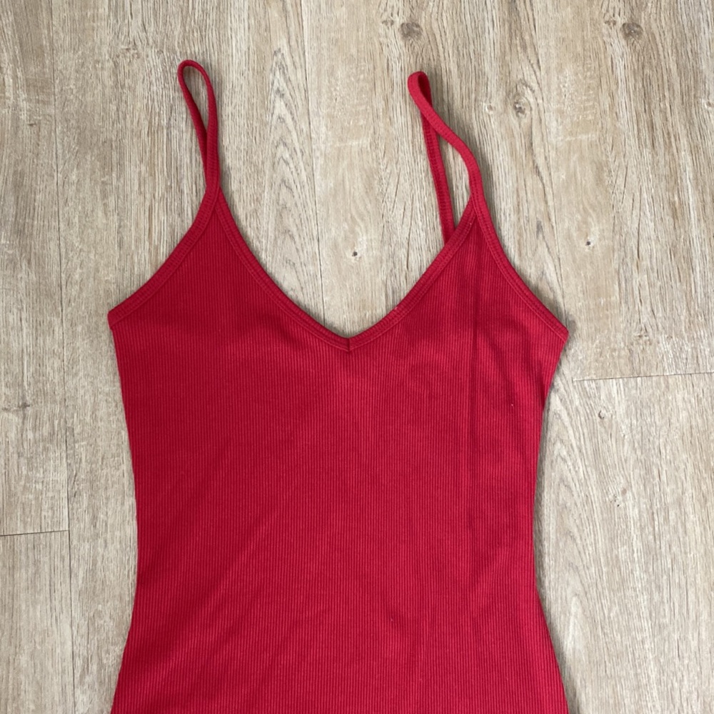 Forever 21 Red Midi Slip Dress - Picture 3 of 7